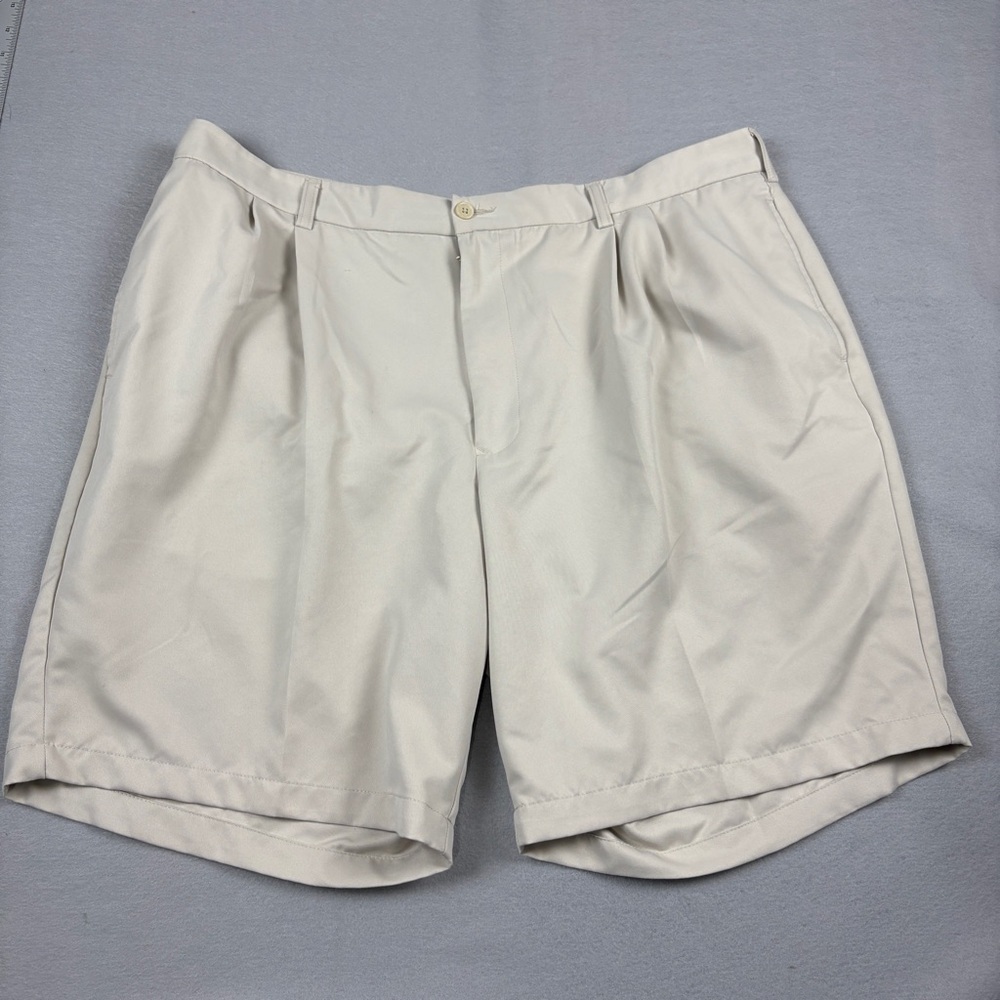 90s Lone Cypress Pebble Beach Tan Golf Shorts Mens 42 Soft Fabric